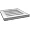 Ekena Millwork Vertical Surface Mount PVC Gable Vnt: Non-Functional, w/2"W x 1-1/2"H, Brickmould Frame, 14"W x 14"H GVPVE14X1402SN - alternate 4